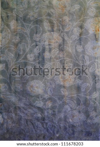 Paper with gray, yellow, and violet paint abstract. Abstract border frame with vintage background texture design, luxurious paper or grunge wallpaper
