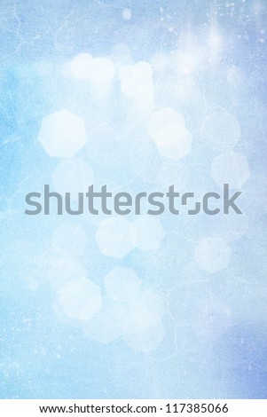 Abstract textured background: blue and white patterns. For art texture, grunge design, and vintage paper / border frame