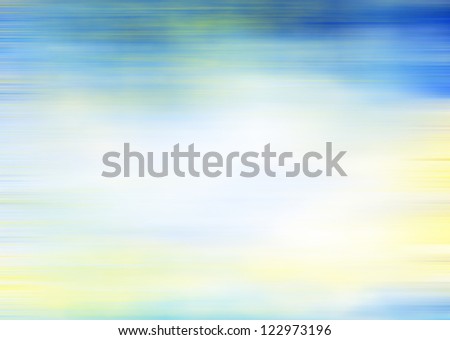 Abstract textured marine background: blue, yellow, and white patterns. For art texture, grunge design, and vintage paper / border frame