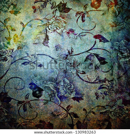 Abstract old background with grunge texture. For art texture, grunge design, and vintage paper or border frame