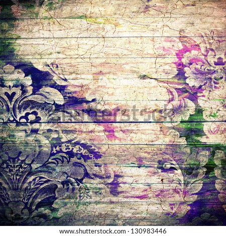 Abstract old background with grunge texture. For art texture, grunge design, and vintage paper or border frame