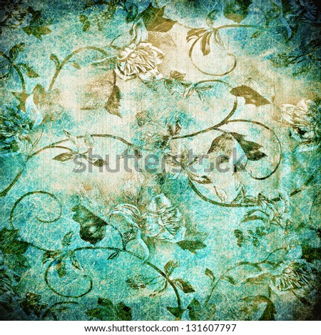 Abstract Old Background With Grunge Texture. For Art Texture, Grunge Design, And Vintage Paper Or Border Frame