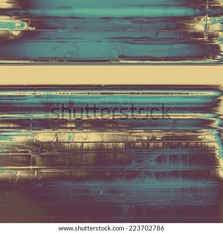 Old grunge textured background. With yellow, blue, gray, black patterns