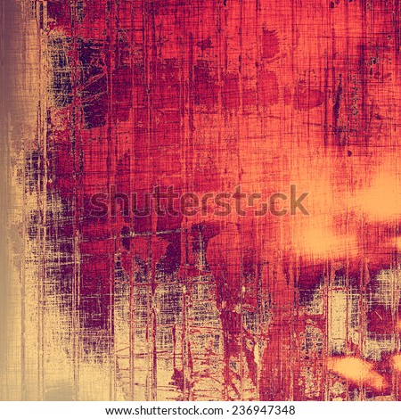 Grunge old-school texture, background for design. With different color patterns: purple (violet); orange; brown; yellow