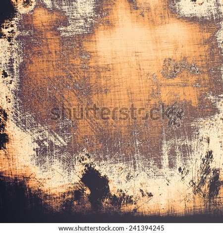 Dirty and weathered old textured background. With different color patterns: black; gray; yellow (beige); brown