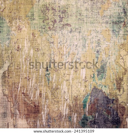 Designed grunge texture or background. With different color patterns: purple (violet); green; brown; gray; yellow (beige)