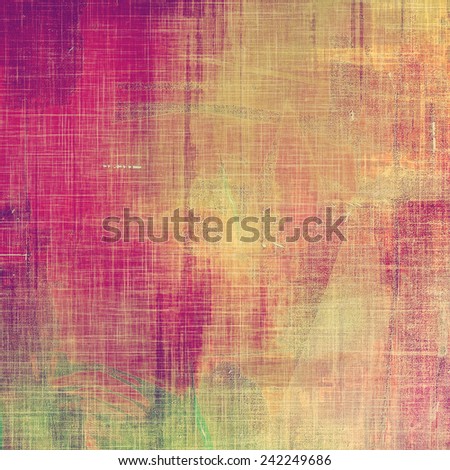 Old designed texture as abstract grunge background. With different color patterns: purple (violet); green; pink; yellow (beige)