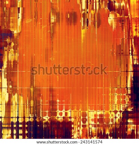 Old designed texture as abstract grunge background. With different color patterns: purple (violet); brown; red (orange); yellow (beige)