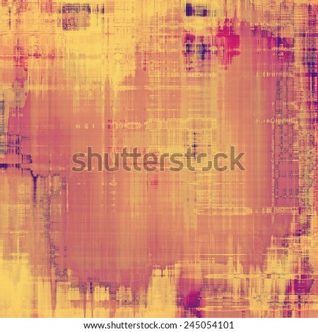 Designed grunge texture or background. With different color patterns: purple (violet); yellow (beige); brown; pink