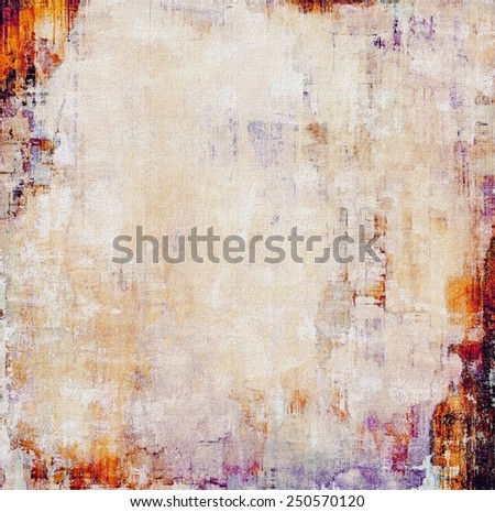 Grunge aging texture, art background. With different color patterns: yellow (beige); red (orange); gray; purple (violet)