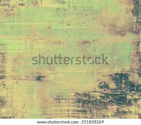 Old texture with delicate abstract pattern as grunge background. With different color patterns: yellow (beige); gray; black; green