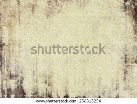 Grunge aging texture, art background. With different color patterns: yellow (beige); brown; gray