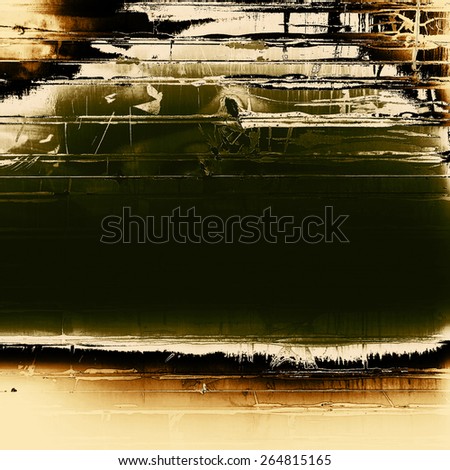 Grunge aging texture, art background. With different color patterns: yellow (beige); brown; green; black