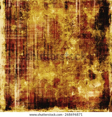 Grunge aging texture, art background. With different color patterns: brown; yellow (beige); black