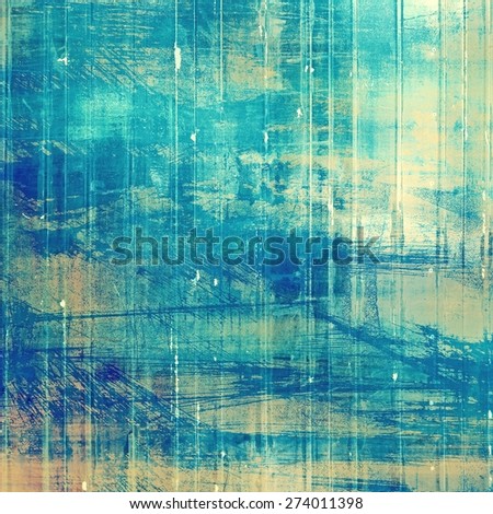 Grunge aging texture, art background. With different color patterns: yellow (beige); gray; cyan; blue