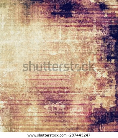 Grunge aging texture, art background. With different color patterns: yellow (beige); brown; gray; purple (violet)