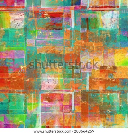Dirty and weathered old textured background. With different color patterns: yellow (beige); green; blue; purple (violet); red (orange)