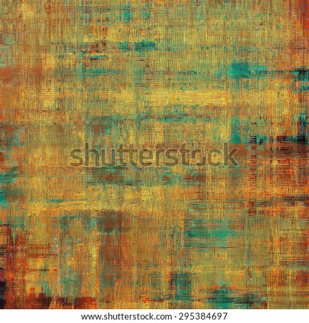 Old school textured background. With different color patterns: yellow (beige); brown; red (orange); blue