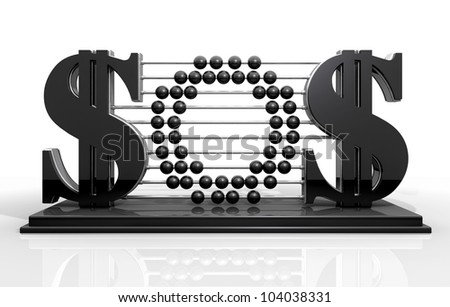 A one of a kind abacus that outwardly promotes wealth, yet unassumingly spells out the phrase SOS