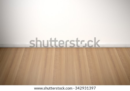 An empty room in a house with white walls and a reflective wooden floor