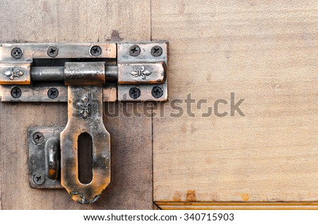Old door bolt