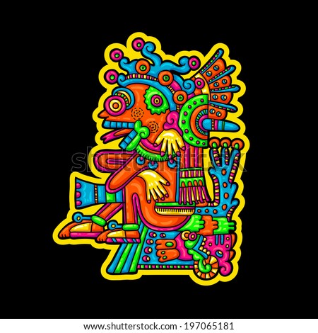 Person Flyuro image of the Maya Maya designs Maya design elements Person Flyuro image of the Maya Maya designs Maya design elements