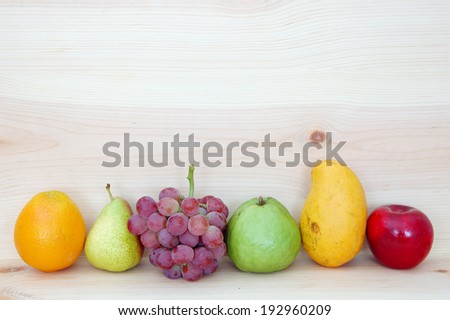 a group of healthy fruit display at market place