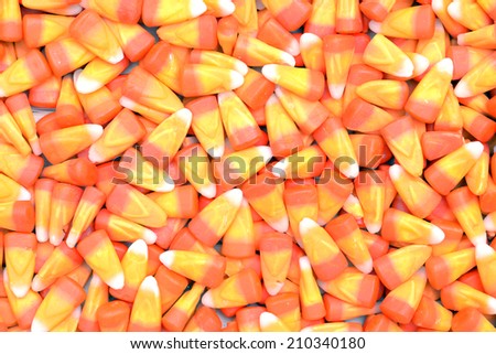 a lot of tooth corn candies for background