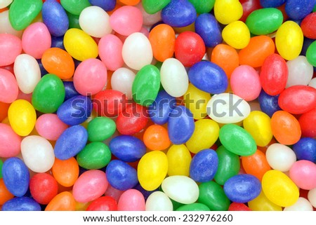 top view colorful gummy candy for background uses