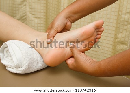 reflexology foot massage, foot spa treatment