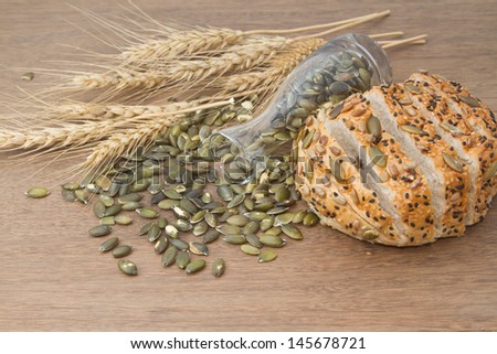 whole wheat bread with  pumpkin seed