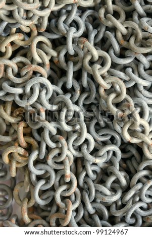 Pile of steel chain  for curtain
