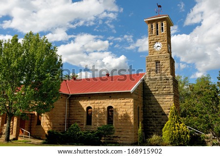 Sandstone church, Clarens, South Africa