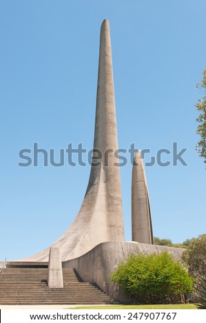Monument in Paarl in the Western Cape Province of South Africa commemorating the development of the Afrikaans language