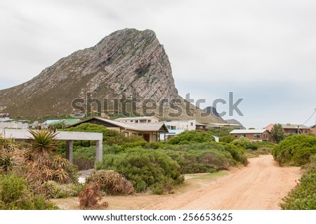 ROOI ELS, SOUTH AFRICA - DECEMBER 23, 2014: Holiday homes in Rooi Els between Gordons Bay and Kleinmond, South Africa. It is a popular vacation spot for anglers