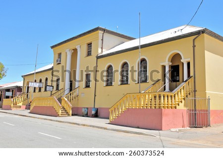 RICHMOND, SOUTH AFRICA - DECEMBER 1, 2014: Municipal offices in Richmond in the Northern Cape Province of South Africa