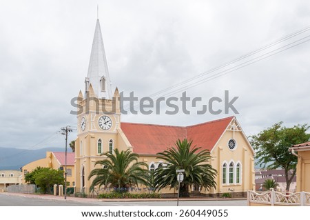 RIVERSDALE, SOUTH AFRICA- DECEMBER 26, 2014: Church, Riversdale in the Western Cape Province of South Africa
