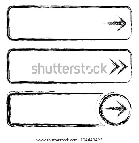 Sketch Style Buttons Stock Vector Illustration 104449493 : Shutterstock