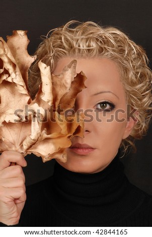 Autumn Woman portrait, importance of skin care