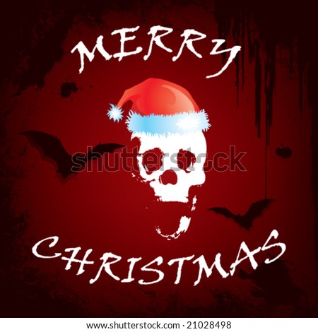 Merry Christmas Everybody Stock-vector-scary-christmas-greeting-card-vector-art-21028498