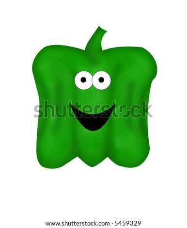 Cartoon Bell Pepper