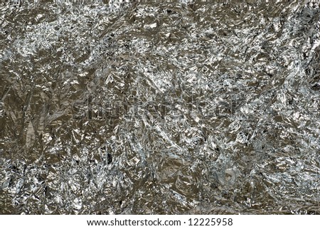 Wrinkled Tin foil making a background