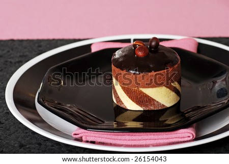 chocolate truffle cake dessert
