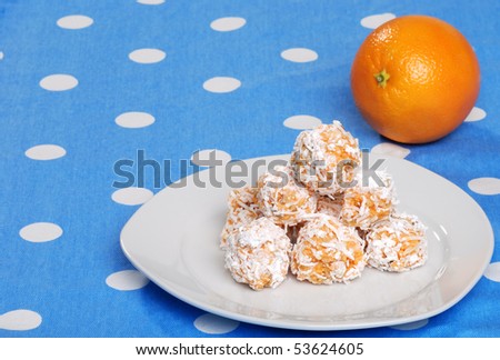 orange snowball cookies