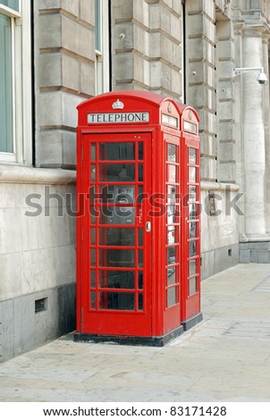 British telephone booths