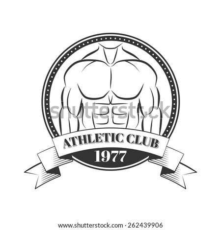 Vector set sport emblems. Logo badges and labels, Athletic club icon