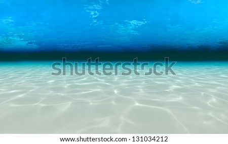 underwater walk on the sea floor