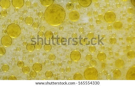 oil droplets under a microscope