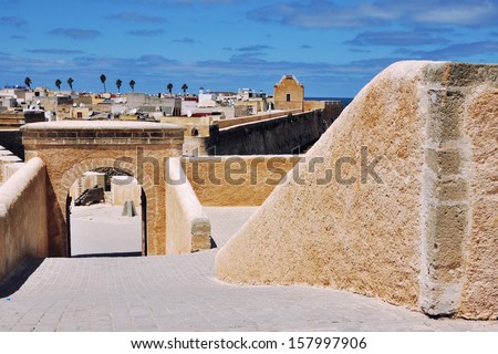Walls of the Portuguese Fortified City of Mazagan, Morocco