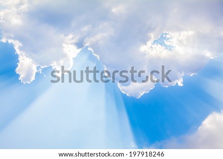 Light from the clouds